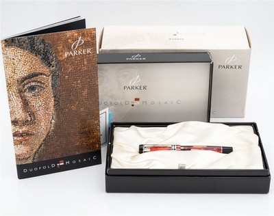 Parker Duofold Mosaic Special Edition 2002 Red International 18K M NOS