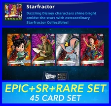 STARFRACTOR 2025 EPIC+SR+RARE 45 CARD SET-TOPPS DISNEY COLLECT