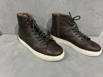 Crown Vintage Brown Waco Sherpa Side Zip Lace Up Sneaker Boot Men's 10