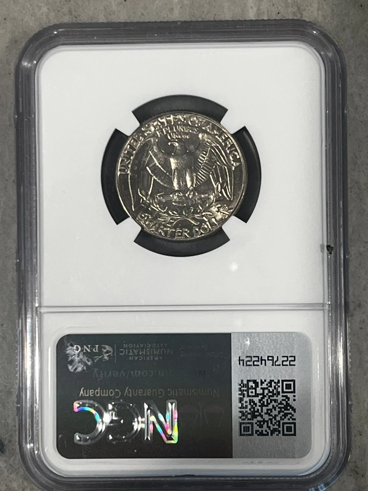 1981 P Washington Quarter NGC MS 67 - Population 140 NGC - Only 2 Finer! - Image 2 of 2
