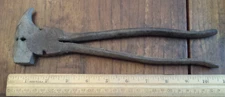vintage Fencing Pliers - about 10.25-inches, some rust, works but needs oiling.