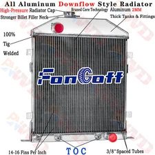 3 Row Radiator For 42-48 FORD Deluxe Coupe 3.6 L3.7L 3.9L CHEVY V8 ENGINE