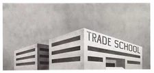 The Old Trade School Building : Ed Ruscha : 13x19 Archival Art Print