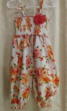 Smocked Romper Roses Rare Editions 4T