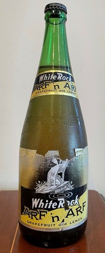 White Rock 1964 ARF 'n ARF paper label bottle, 1 pt. 12 oz. Large 12 in  tall | eBay