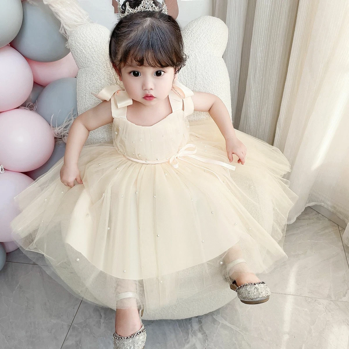 Small baby girl wedding best sale dress