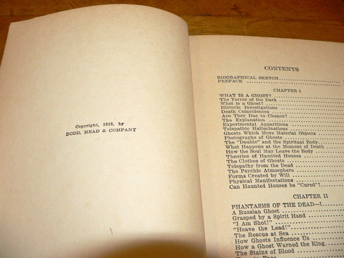 Antique 1920 Phantasms of the Dead by Hereward Carrington HC Book, Ghosts etc. - Picture 9 of 9