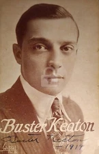 Buster Keaton -- Signed Vintage Photo Postcard Copy