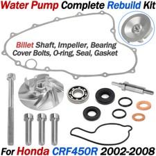 Water Pump Rebuild Kit for Honda CRF450R 2002-2008 Impeller Bearing Shaft Gasket