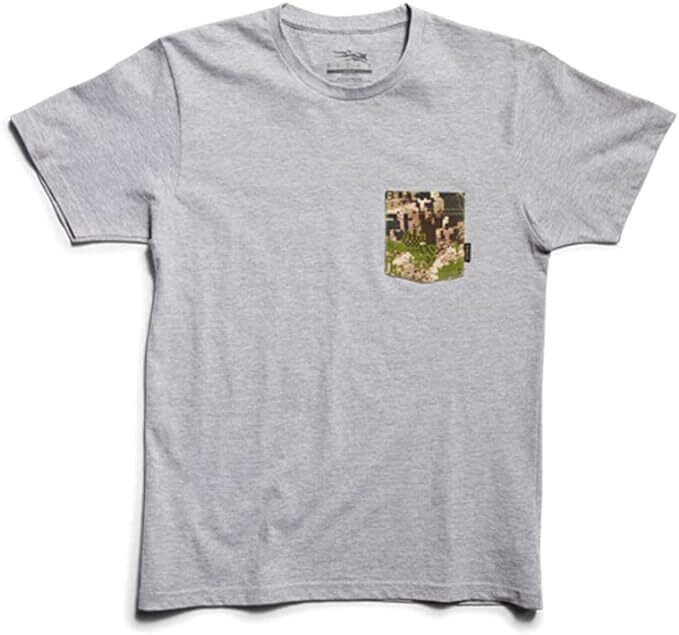 Мужская футболка с карманами классического покроя Sitka Optifade - Вересково-серый / Камуфляжный размер - Средний