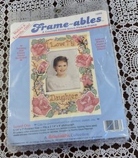 1992 Dimensions Stitchable Collection Kit 72093 Loved One Frame Cross Stitch