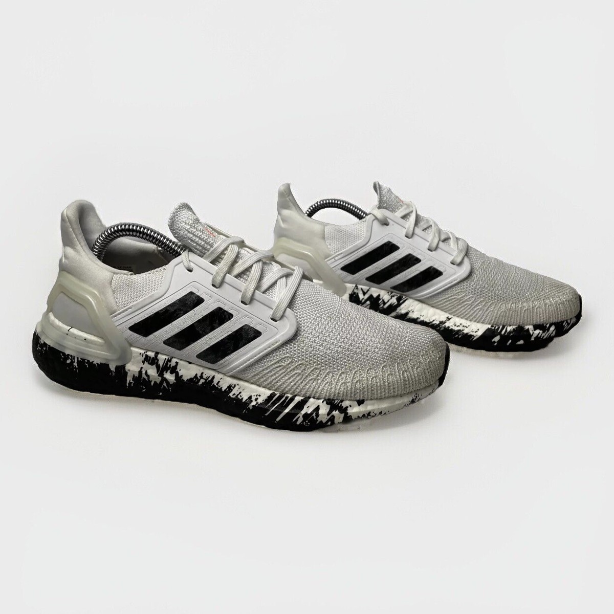 Size 9 - adidas UltraBoost 20 Paint Splatter - White Black W