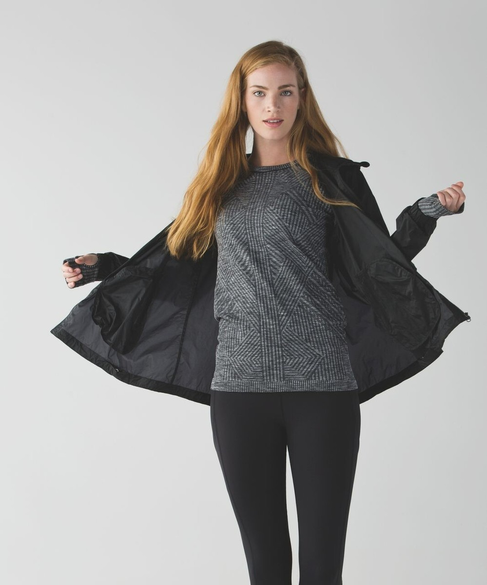 Lululemon Rest Less Pullover size 2 Heathered Black NWT