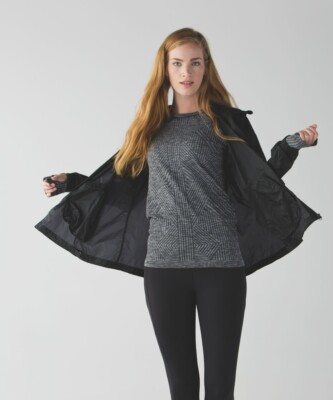 Lululemon Rest Less Pullover size 2 Heathered Black NWT