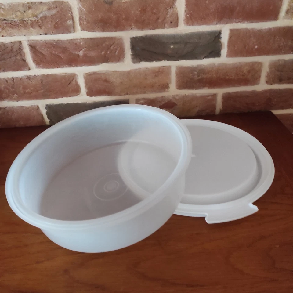Tupperware grande boîte à transport gâteaux tarte patisserie diam 26cm haut 10cm - Photo 4/4