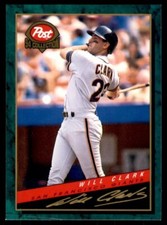 1994 Post Cereal Will Clark San Francisco Giants #22 Baseball Card