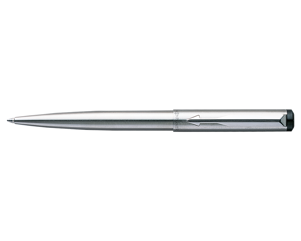 Parker Vector Stainless Steel SS Chrome Trim CT Ball Point Pen BP New ...