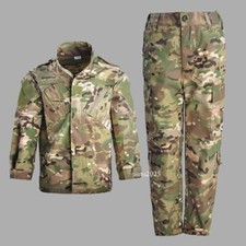 Kids Boys Girls Army Military Combat Uniform Tactical Jacket Shirts Pants Sets