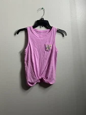 So Girls Pink/lilac Knot Tank Top Size 10