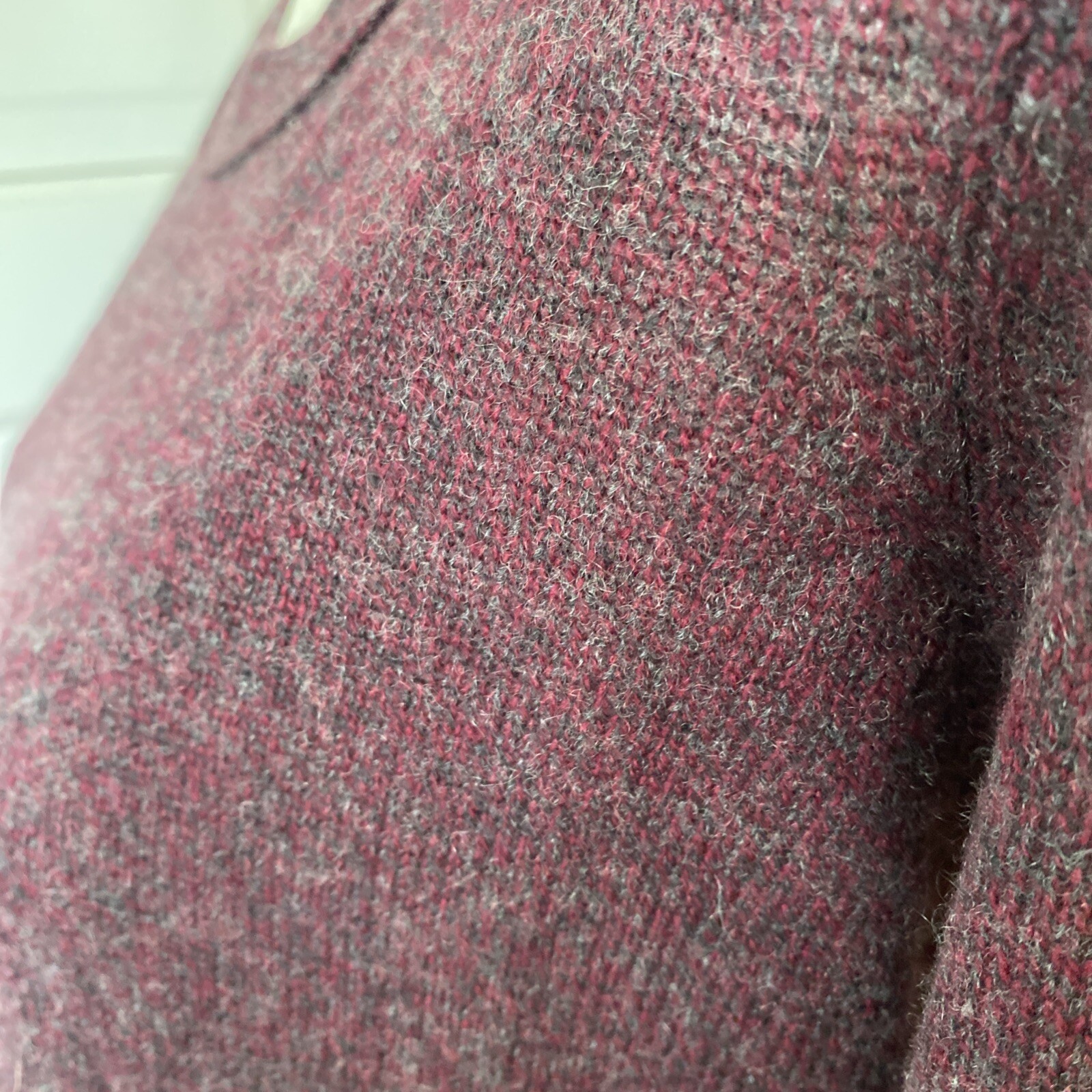 Repeat Silver Edition Maroon Cashmere Sweater-38/S - image 5