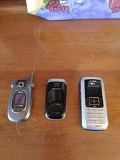 vintage Lot Of 3 Cell Phones 2 LG And One Samsung