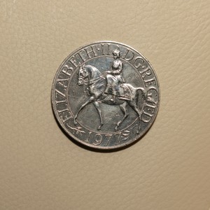 Queen Elizabeth Ii Dg Reg Fd 1977 Commemorative Silver Jubilee Coin Very Rare Ebay