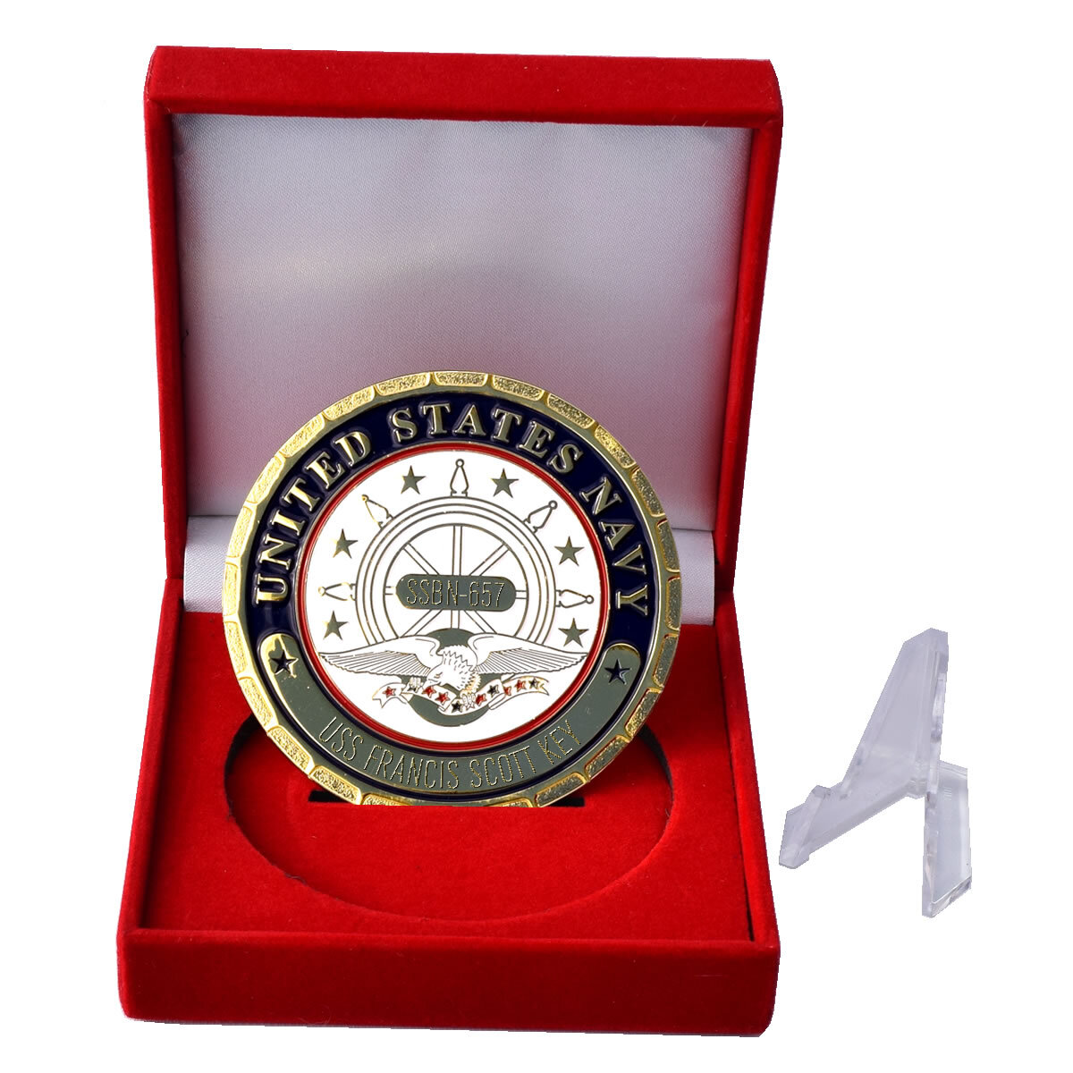 US NAVY 懐中電灯&ネームプレート Navy Emporium USS Francis Scott Key SSBN 657 Navy Ship Plaque | eBay