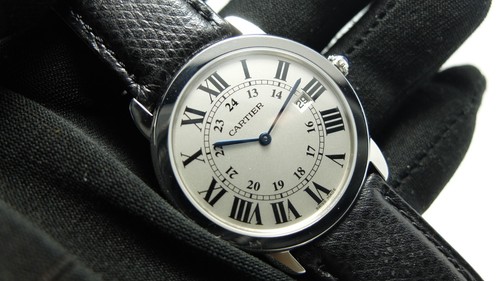 Cartier Stainless Steel Ronde Solo 2934 W6700255 w/ Original Box
