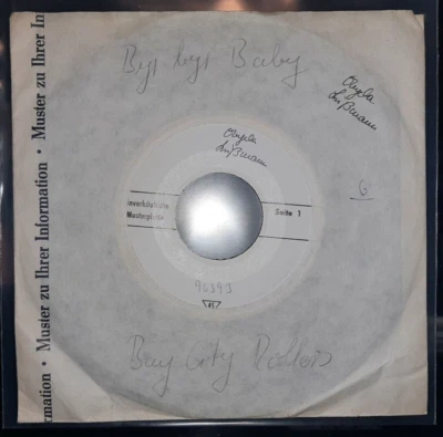 rare 7" Vinyl _ BAY CITY ROLLERS _ bye bye Baby (white Label Promo!) GER 1975 - Bild 1 von 4