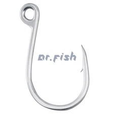 10-Pack Inline Single Hook Welded Eye Replacement Hook for Hard Baits 2/0~6/0