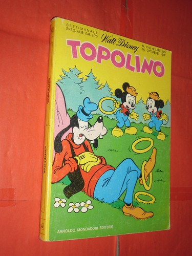 WALT DISNEY- TOPOLINO libretto- n° 1142 d - originale mondadori- anni 60/70