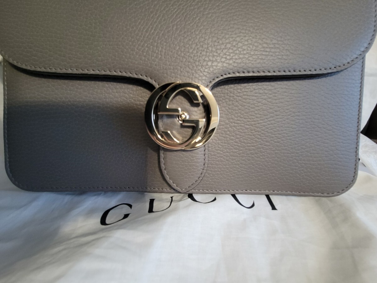 s*6様 Gucci インプリメ　グレー ショルダーバッグ GUCCI グレー ブラック ショルダーバッグ