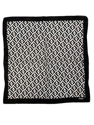FENDI FOULARD DONNA COTONE WOMAN COTTON SCARF VINTAGE JHF2791