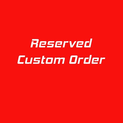 Custom Order withy chrome gold numbers