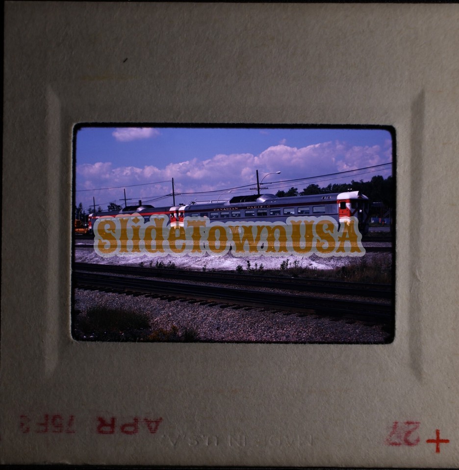 Vtg 1975 Train Slide Canadian Pacific RDC's Y3B161 | eBay