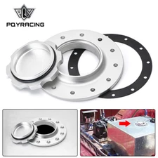 Aluminium Fuel Cell Tank Cap Filler Neck Cap 12 Hole Bolt On 3inch I.D Oil Cap