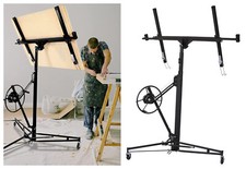 Drywall Lift Panel Hoist Max 11Ft Jack Lifts with Caster Construction Carry Tool