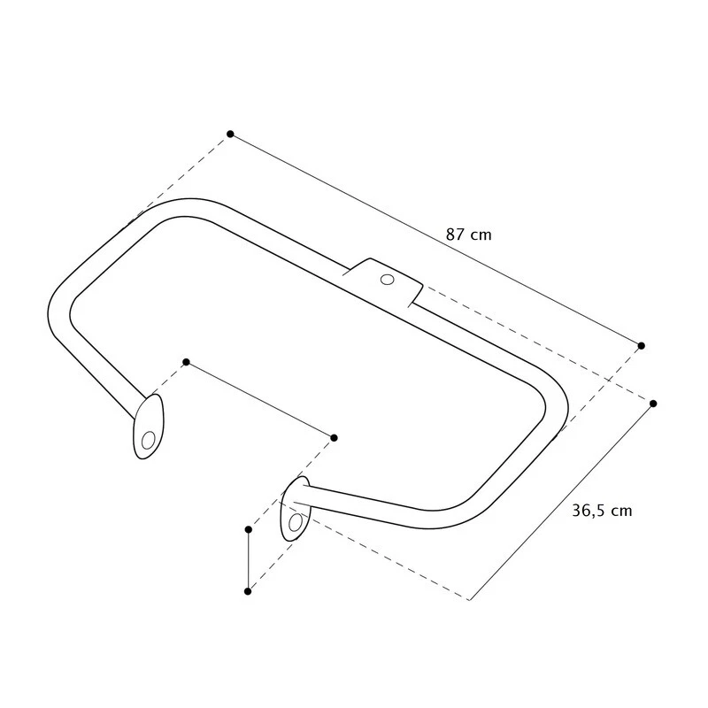 Paramotore per Harley V-Rod 02-10 cromo - Immagine 3 di 3