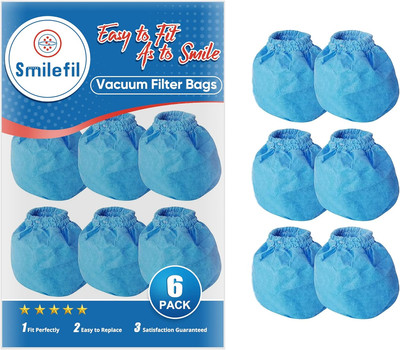 Smilefil VRC2 Cloth Filter Compatible with Vacmaster 1.5 to 3.2 Gallon Wet/Dry V