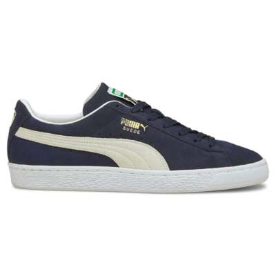 pria⋈ *。 PUMA Suede Classic Xxi Lace Up Mens Blue Sneakers Casual