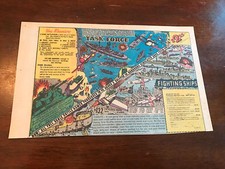 1976 VINTAGE 6.5x10 PRINT AD FOR HELEN OF TOY CO. TASK FORCE FIGHTING SHIPS GAME