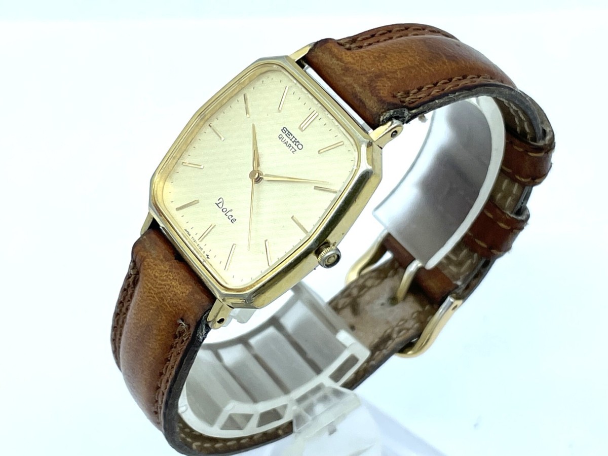 SEIKO Dolce7731-5230ゴールド スクエア クォーツ sgp30 【公式通販】
