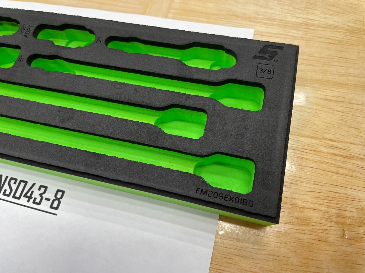 Snap-on Tools Green Foam Organizer Tray for 9pc 3/8