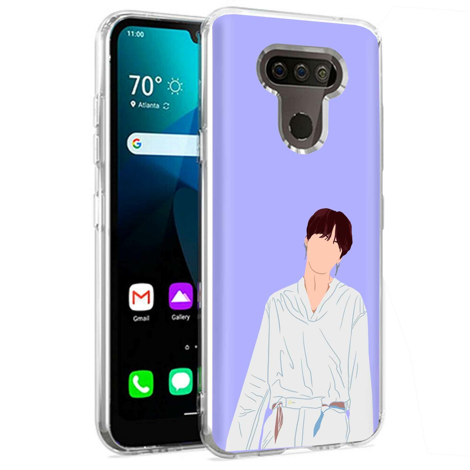 Phone Case for LG Harmony 4,Premier Pro Plus,K41, KPOP Bulletproof 2 Print