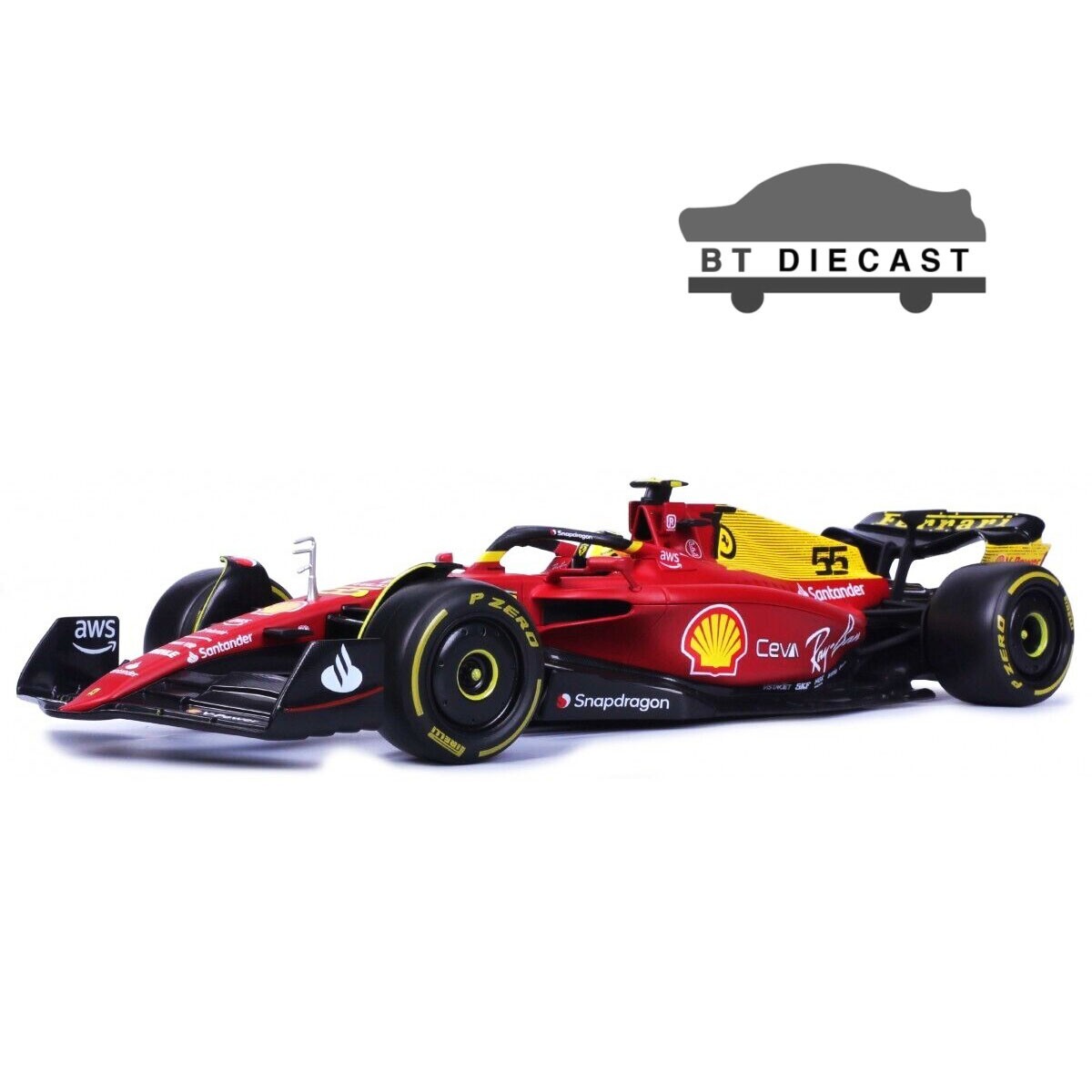 BBURAGO FERRARI F1-75 MONZA GP ITALY 2022 1/18 CARLOS SAINZ #55 18
