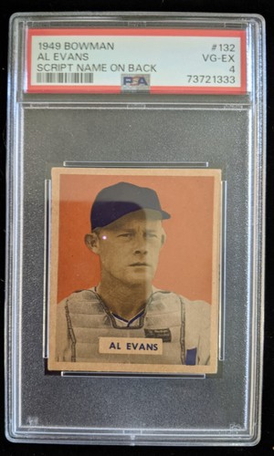 1949 Al Evans [Script Name on Back] #132