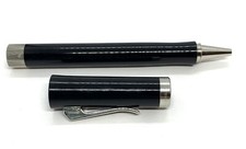 Vintage Graf Von Faber Germany Castell Black Silver Tone Ballpoint Pen Case Only