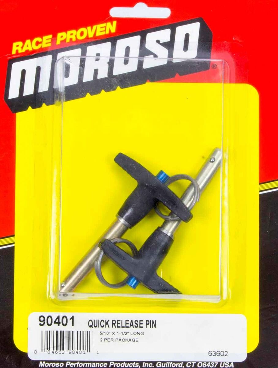 Moroso Quick Release Pins (2) 5/16 x 2 Moroso Quick Release Pins (2) 5/16 x 2
