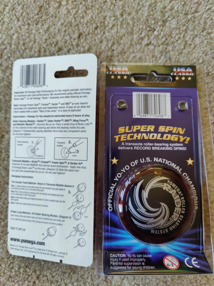 ¡NUEVO SELLADO DE FÁBRICA YOMEGA RAIDER EXTREMOS ROJOS Y LADOS NEGROS YO-YO + BOLÍGRAFO LUBRICANTE CEREBRAL! Foto 2 de 3