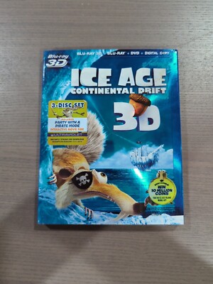 Ice Age: Continental Drift (Blu-ray/DVD, 2012, 3-Disc Set, Includes Digital Copy